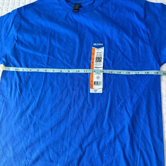 Gildan Royal Blue Heavy Cotton Adult T Shirt Medium Classic Fit - Picture 6 of 6